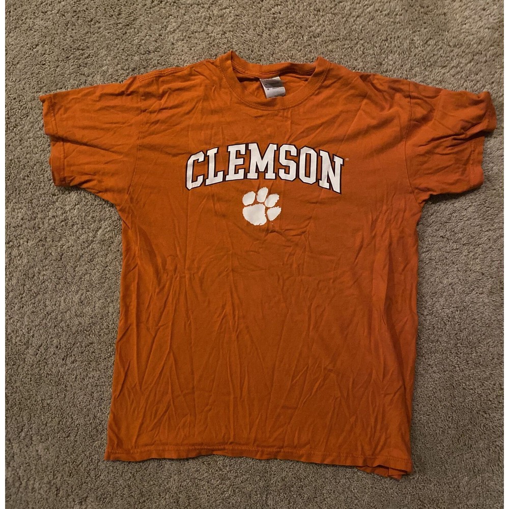 Orange Clemson Tigers T Shirt Size Medium Perfect Condition
